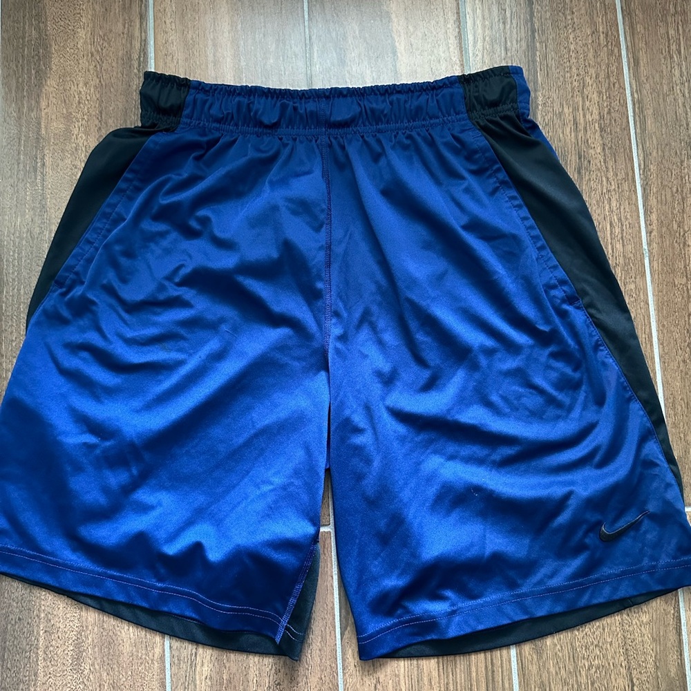 Nike Blue and Black Athletic Shorts Lightweight Performance